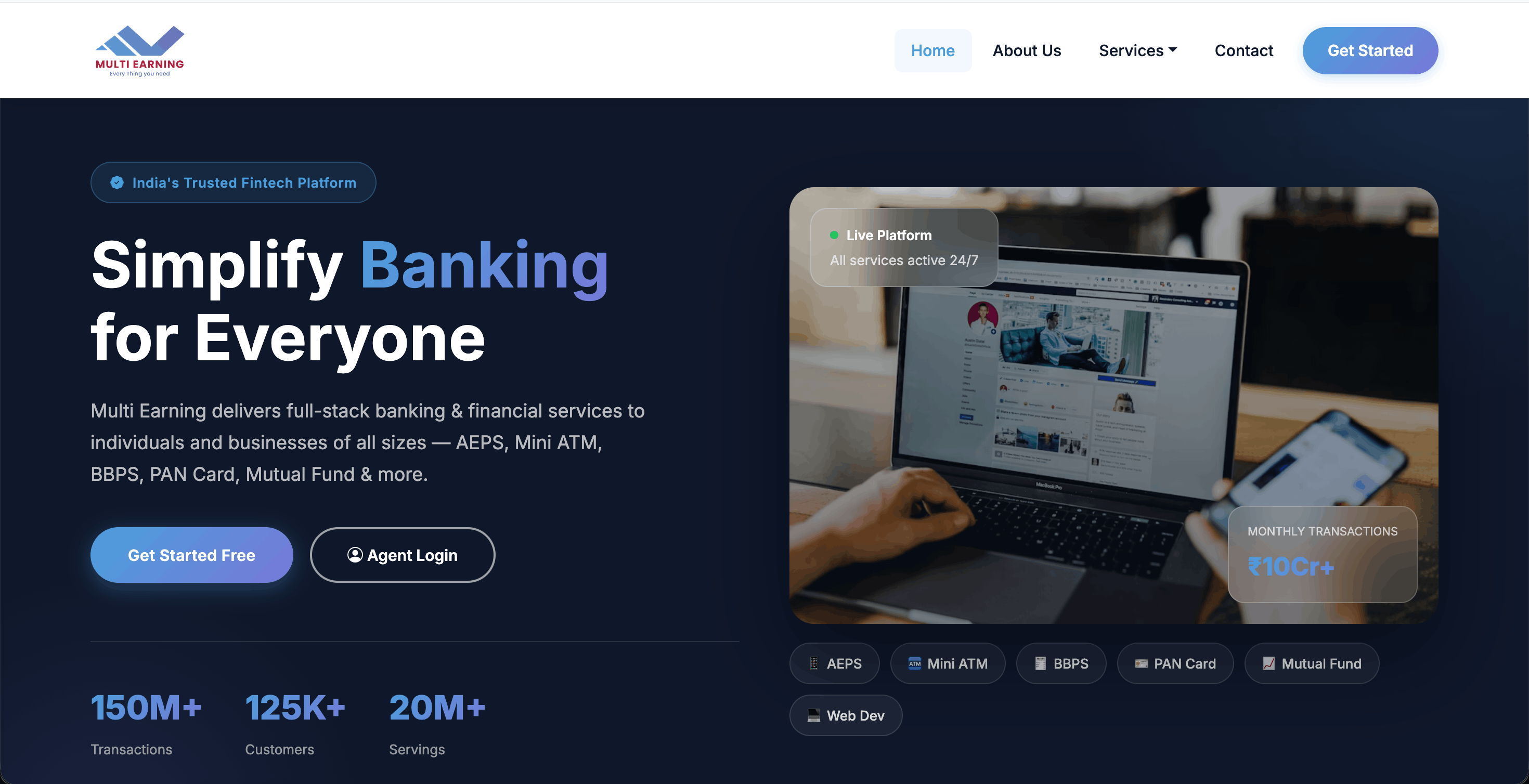 Fintech Website